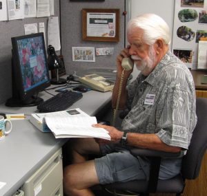 A Master Gardener at work